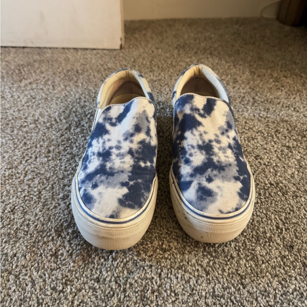 Steve Madden Girls' Slip-On Sneakers in Blue Tie-Dye